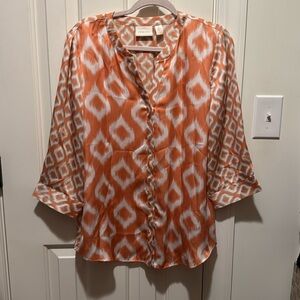 Chico’s Size 2 Peach blouse